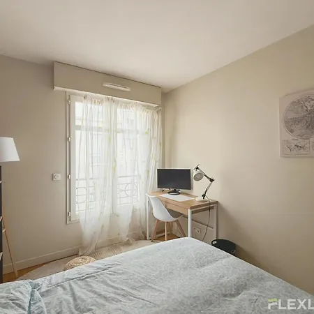 Apartmán Charming 45m Two-bedroom In 15 Paříž